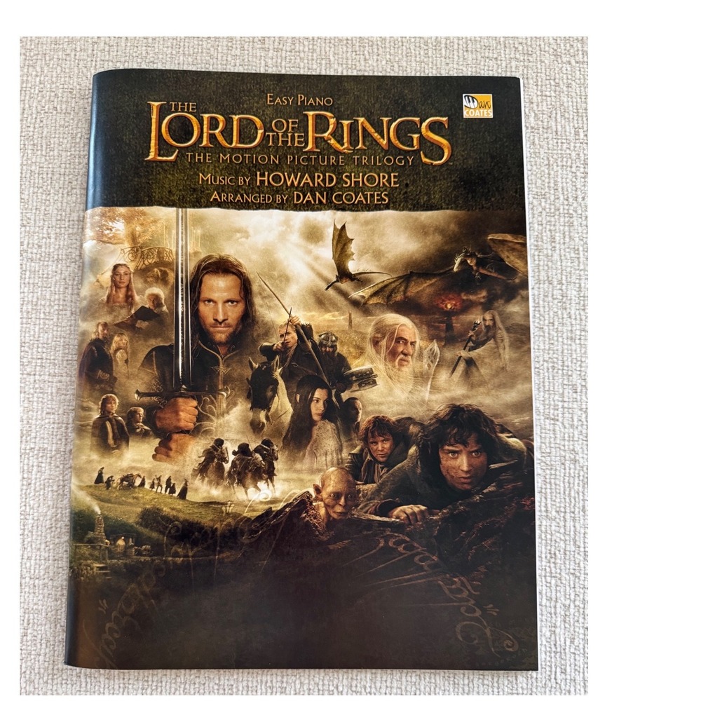 Easy Piano Lord of the Rings Trilogy Book: Music from the Motion Pictures